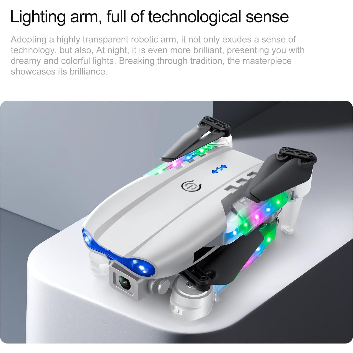 Drone ikaufen E99 con Doble Cámara 480p Plegable Negro