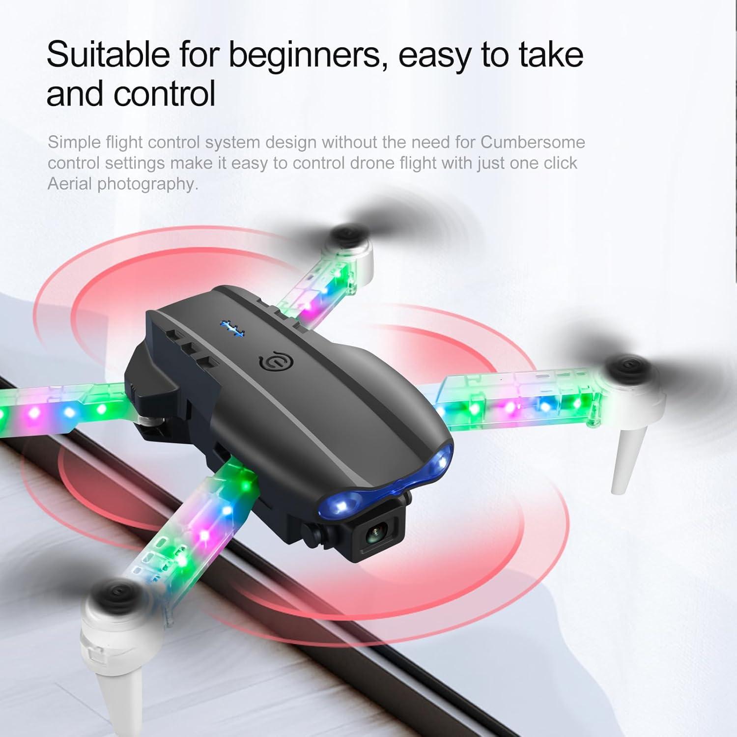 Drone ikaufen E99 con Doble Cámara 480p Plegable Negro