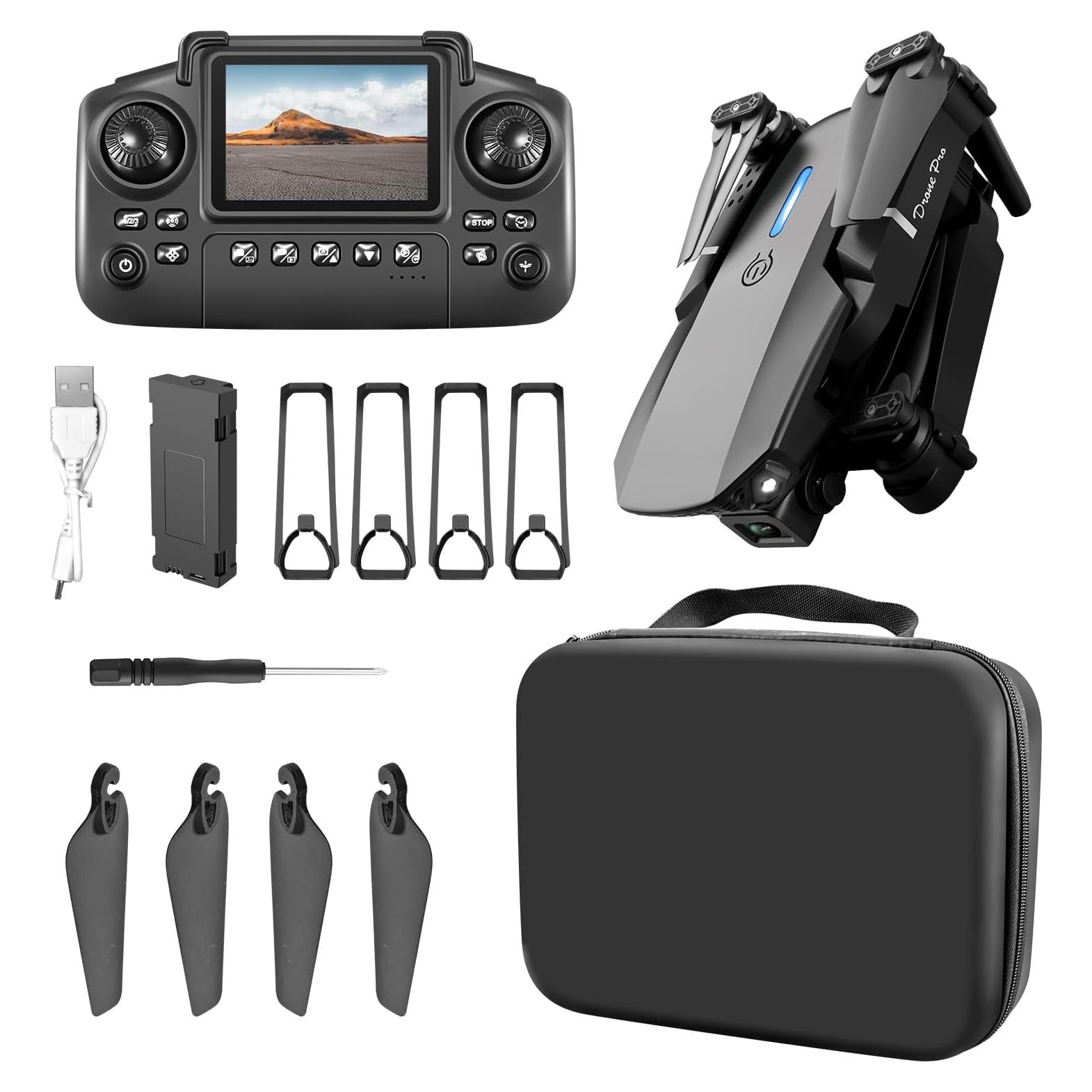 Drone ikaufen E88 con cámara dual HD 4K y control remoto