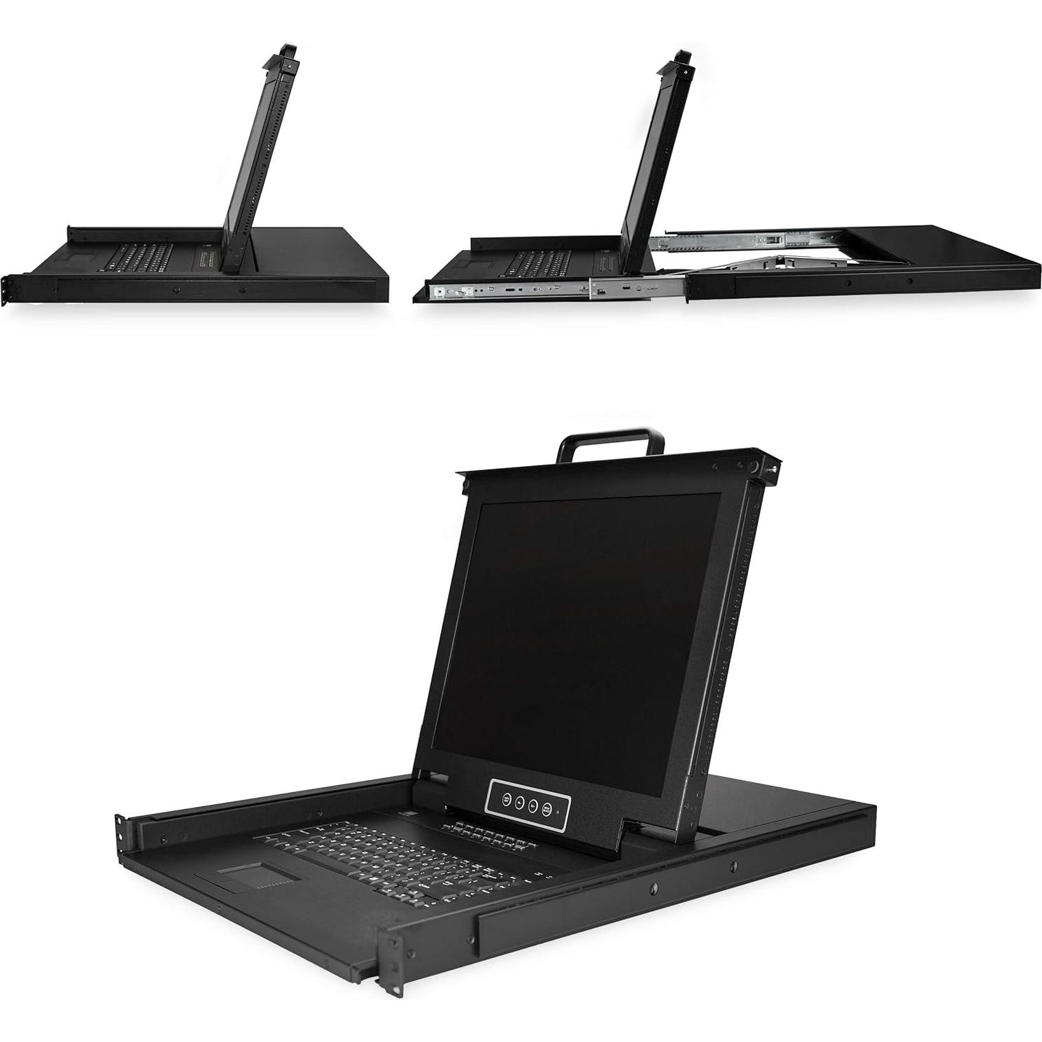 Consola KVM Rack 16 Puertos StarTech 17" LCD 1U