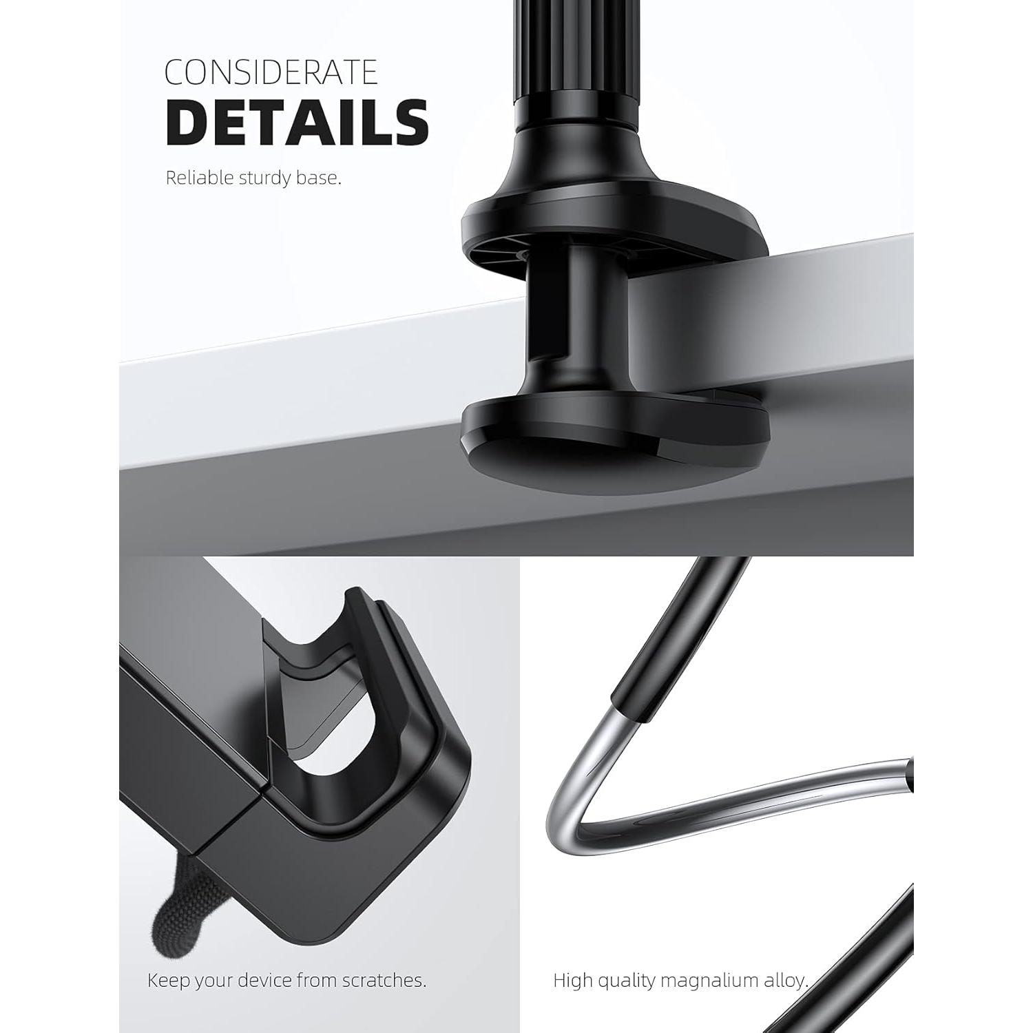 Soporte de Tablet Lamicall con Brazo Flexible - Negro