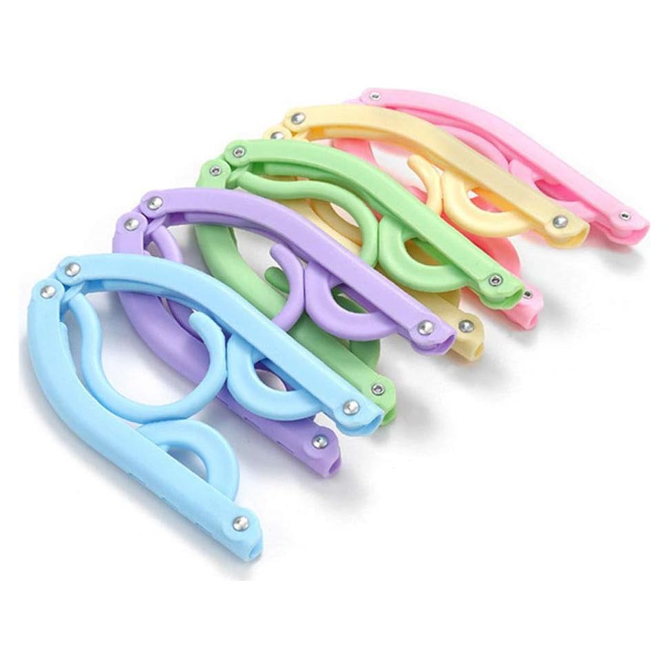 10 Perchas Plegables Trubetter Antideslizantes para Ropa