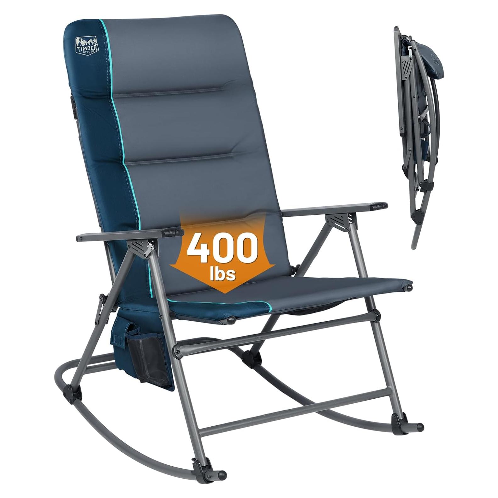 Silla de Camping Plegable Timber Ridge A05-371C-BL Azul