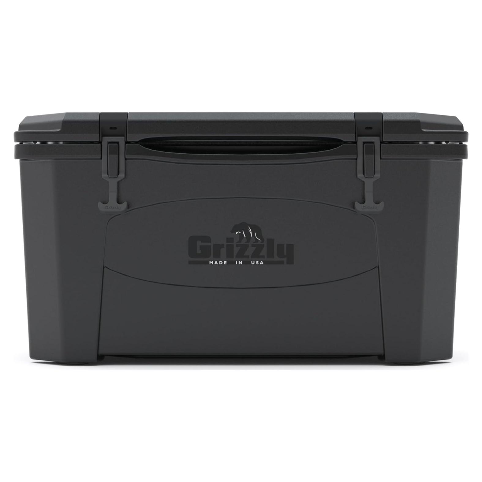 Cooler Grizzly 45 qt Aislado Rotomoldeado Negro - Hecho en EE. UU.