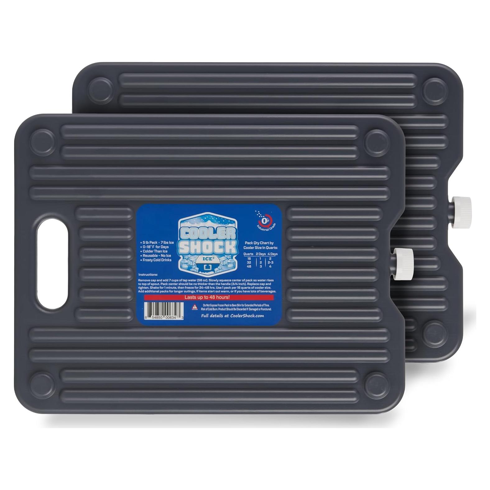 Paquete de Hielo Reutilizable Cooler Shock - Set de 2 Gris