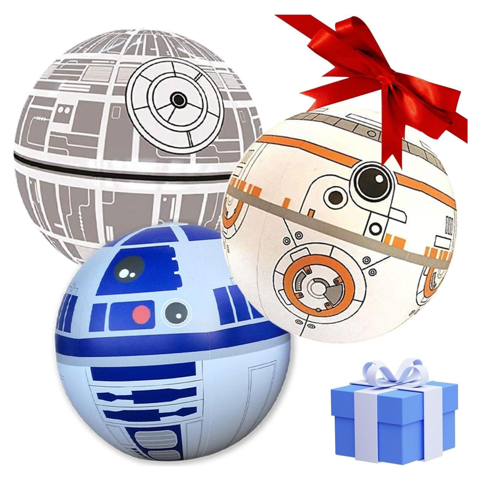 NINOSTAR Conjunto de 3 Pelotas Inflables 35.56 cm - Juguetes de Agua