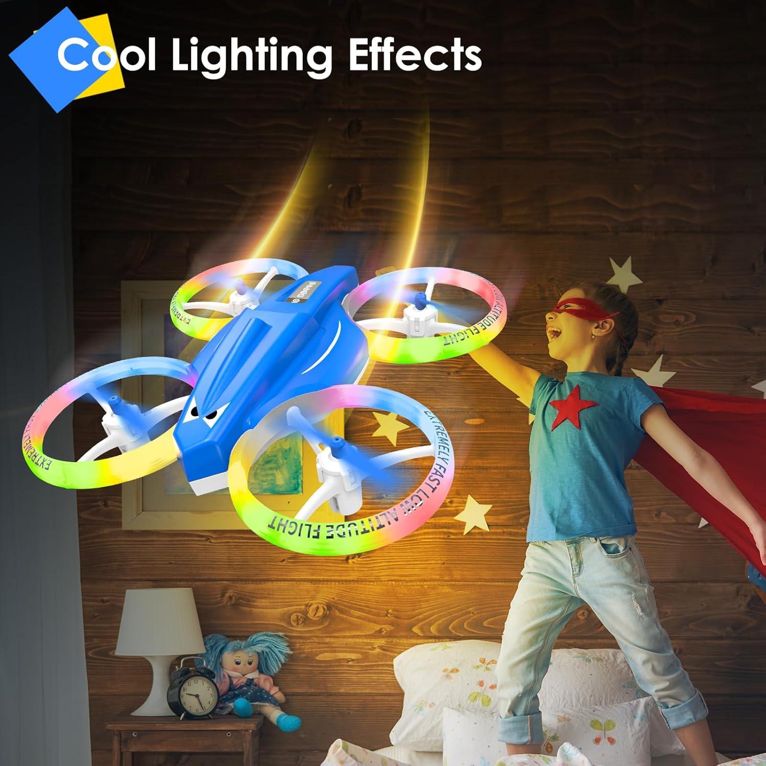 Mini Drone RC Lisoco 809 para Niños con Luces LED y Acrobacias