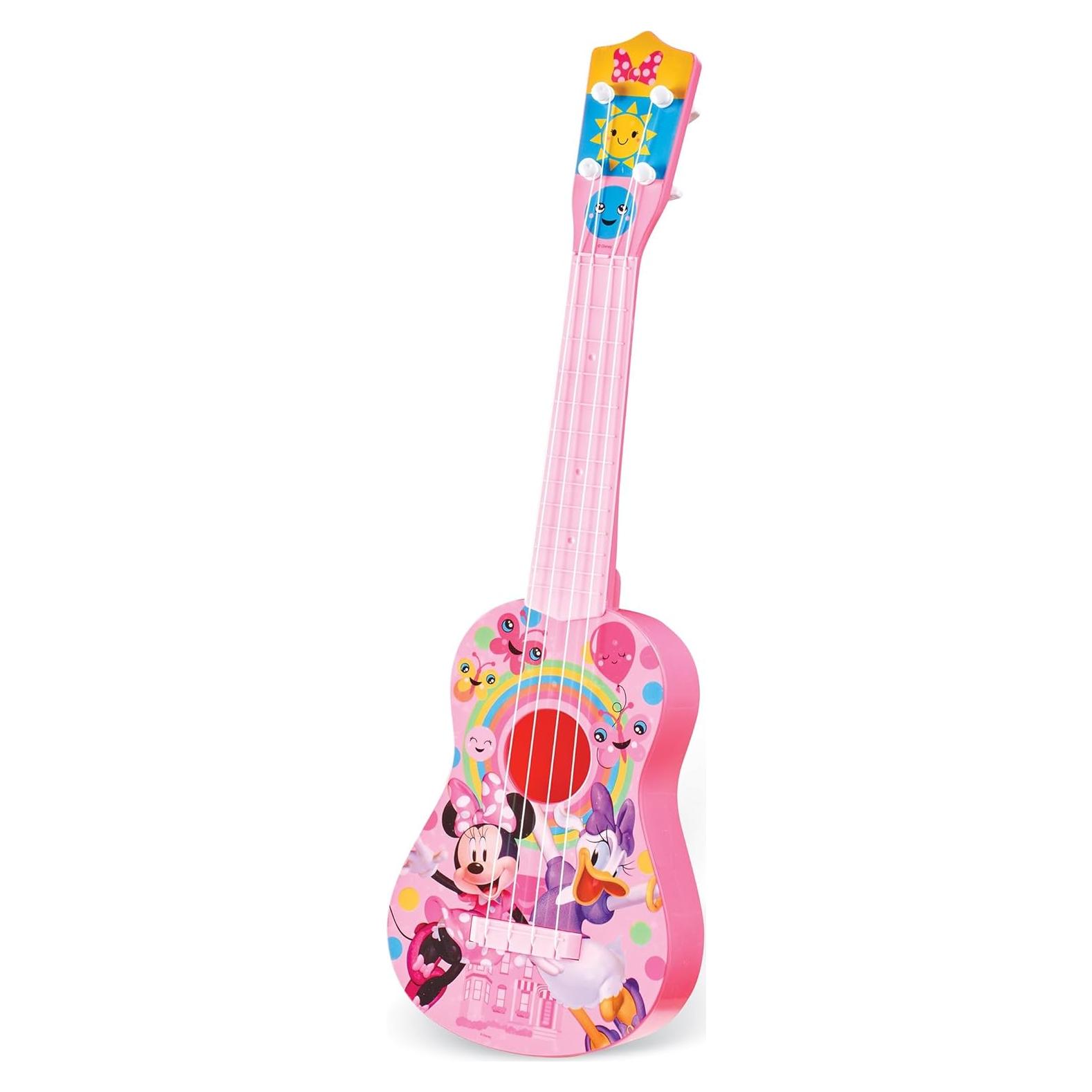 Guitarra Infantil Rosa Minnie Mouse - 54.6 cm con Cuerdas Reales