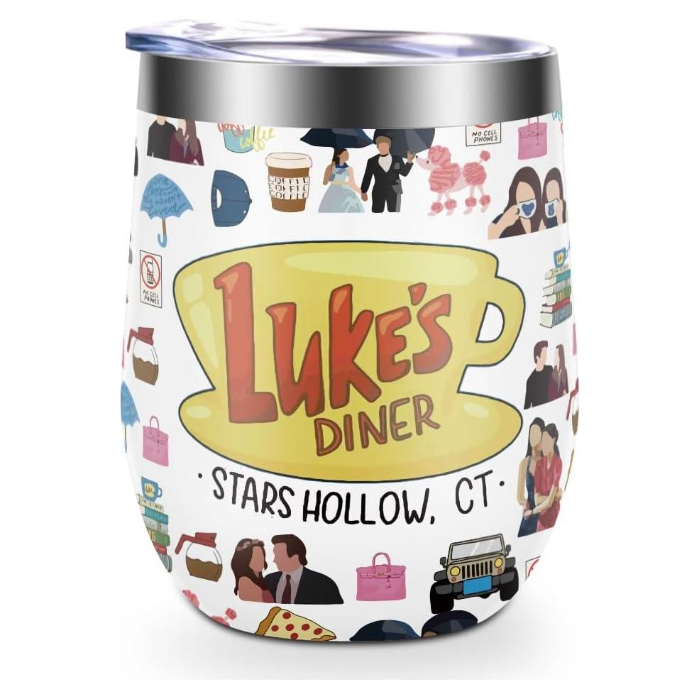 Vaso de vino de acero inoxidable LONGXIN 355 ml negro