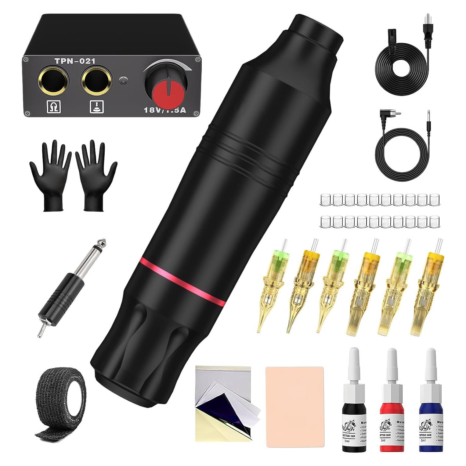 Kit de Tatuaje Profesional Blackbudda CTG003 - Pluma Rotativa