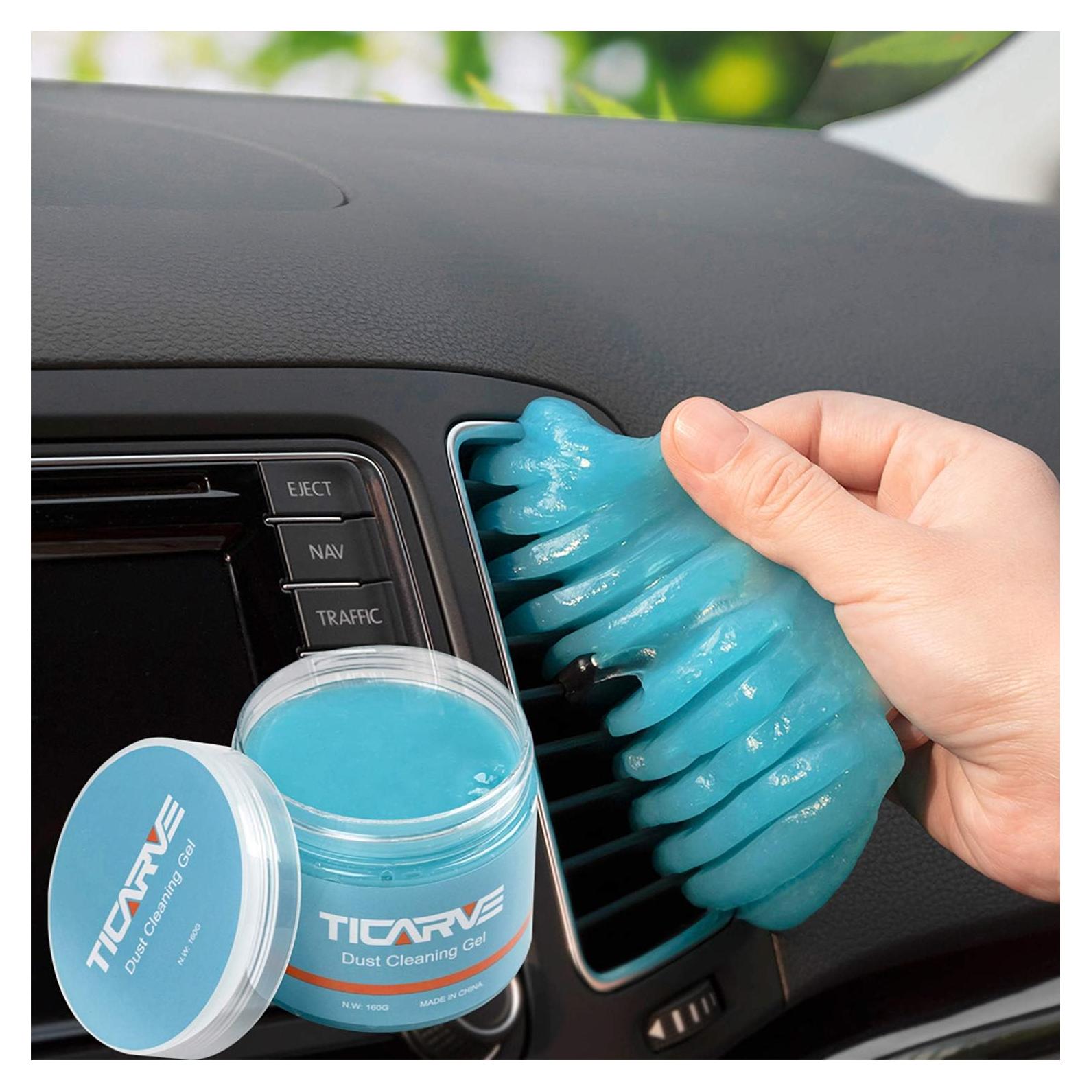 Gel de limpieza TICARVE para automóviles 190g - Reutilizable