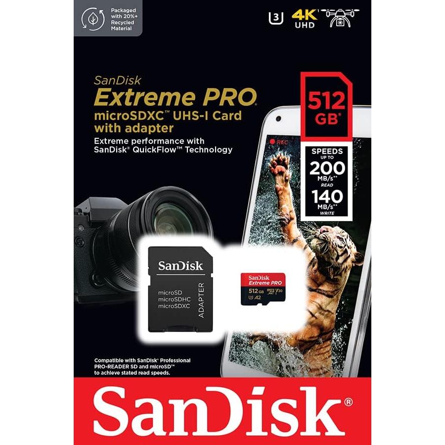 Tarjeta de Memoria SanDisk Extreme PRO microSDXC 512GB UHS-I