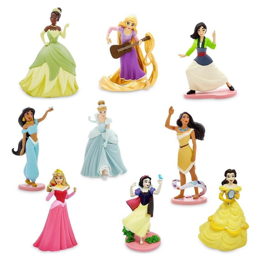 Juego de Figuras Deluxe Princesas Disney - 9 Figuras PVC 10.16 cm