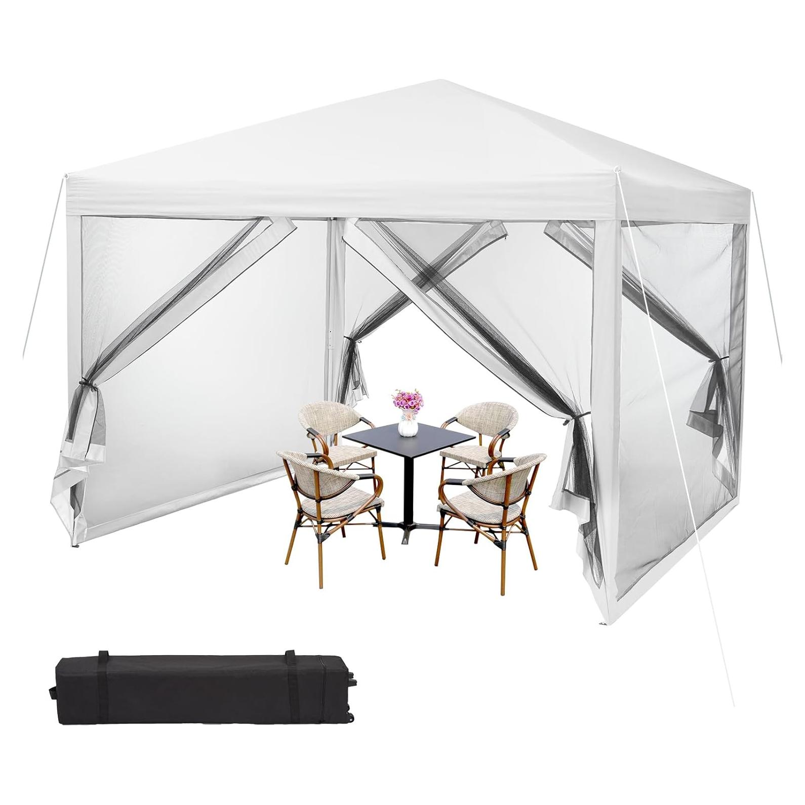 Carpa Plegable GarveeLife 3x3m Impermeable con Mosquitera