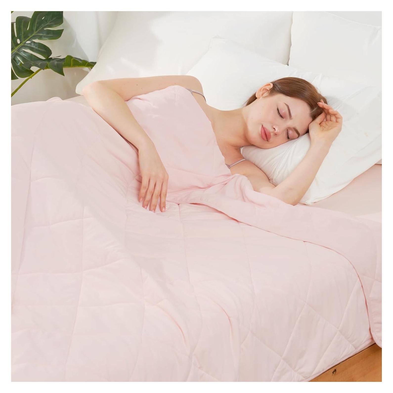 Manta Fresca y Acogedora Q-Max 0.4 127x178 cm Rosa