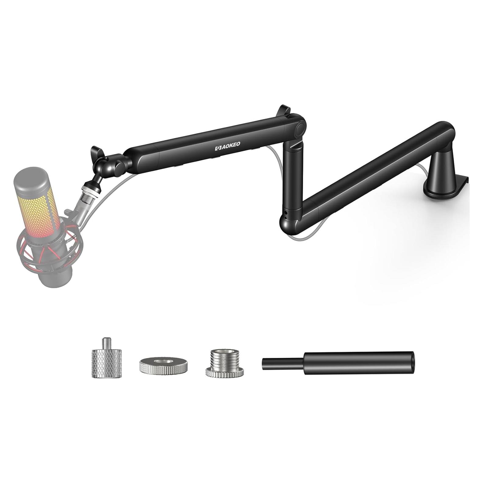 Brazo de Micrófono Aokeo AK-55 Ajustable Negro para Escritorio