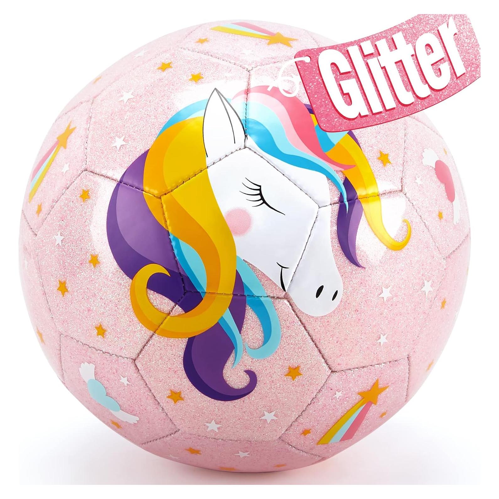 Balón de Fútbol Tamaño 3 Hahaland Rosa para Niños con Bomba