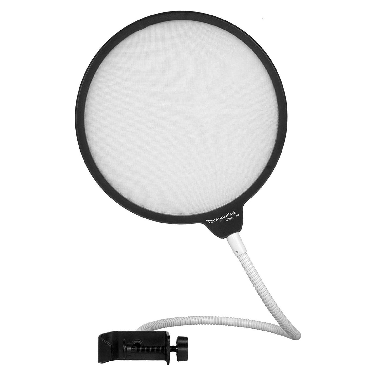Filtro Pop Dragonpad USA 33 cm Negro/Blanco para Micrófono