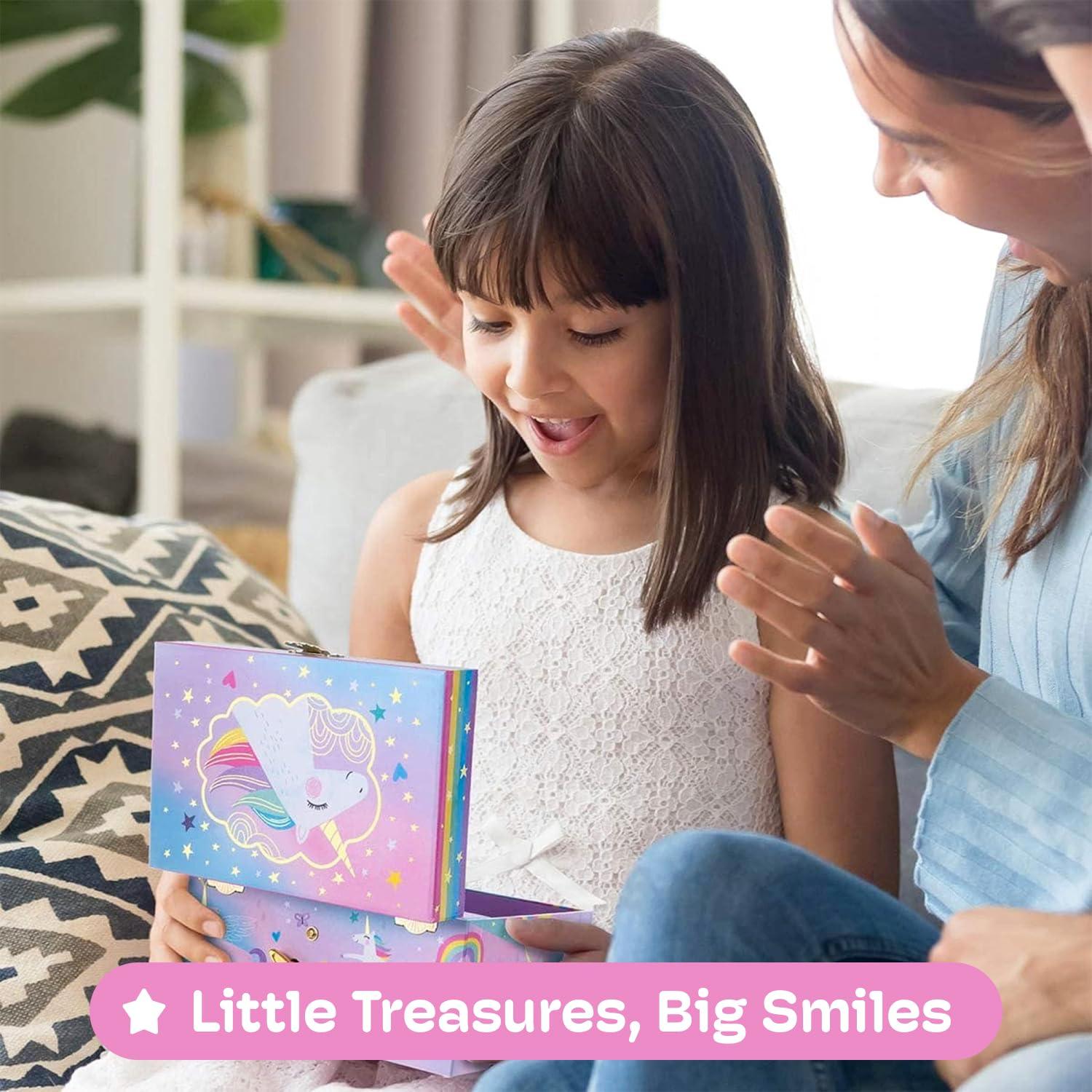 Caja de Joyería Musical Jewelkeeper Unicornio 15x10cm