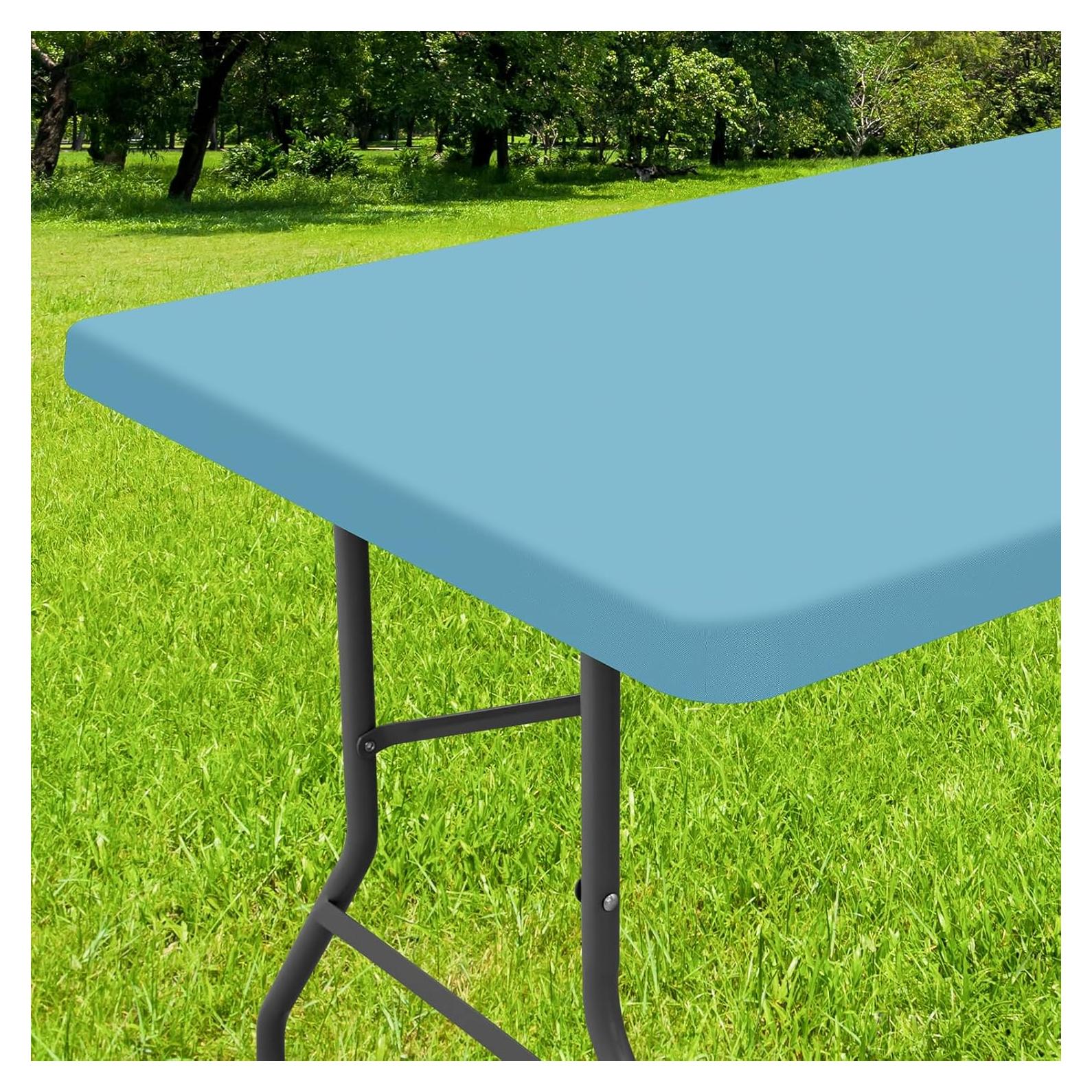 Mantel Rectangular Smiry Aqua 61x122cm Impermeable y Lavable