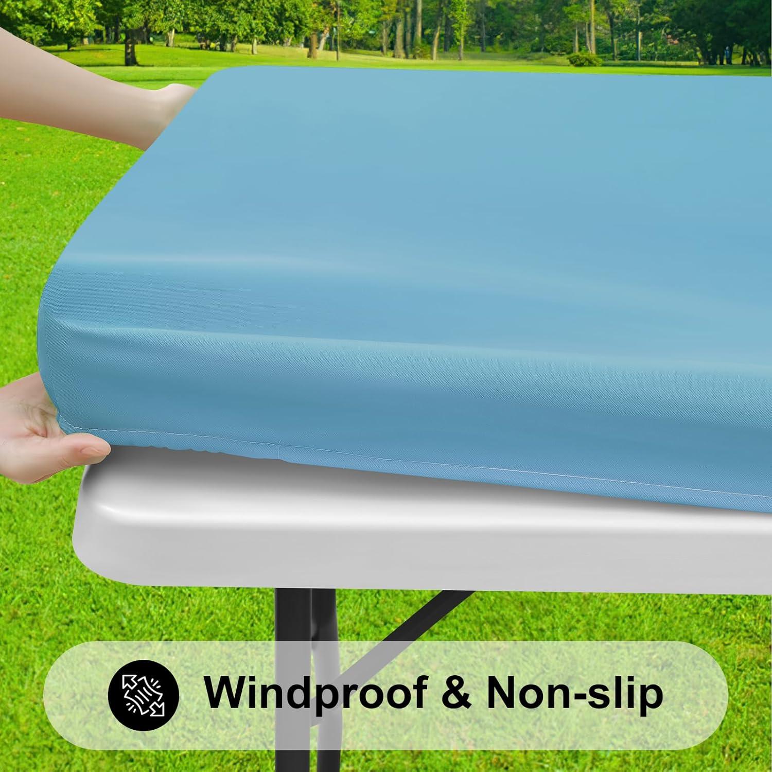 Mantel Rectangular Smiry Aqua 61x122cm Impermeable y Lavable