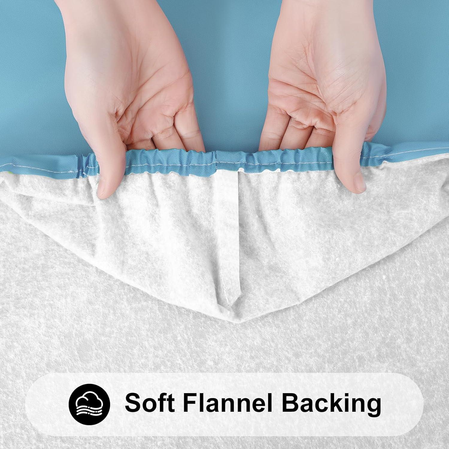 Mantel Rectangular Smiry Aqua 61x122cm Impermeable y Lavable