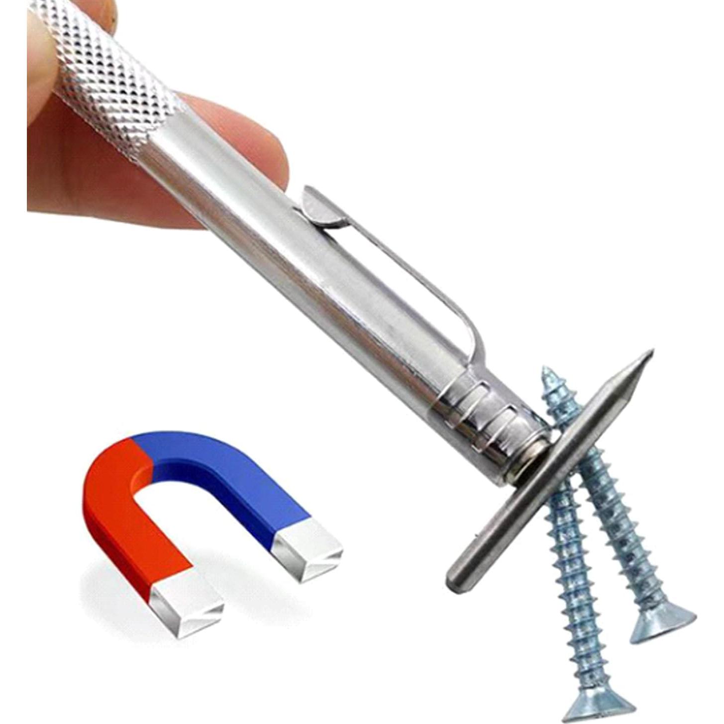 2PCS Tungsten Carbide Scriber with Magnet, with Extra 20 Replacement Marking Tip and Steel Ruler. Engraving Pen for Metal, Wood, Glass, Plastic and Ceramics.