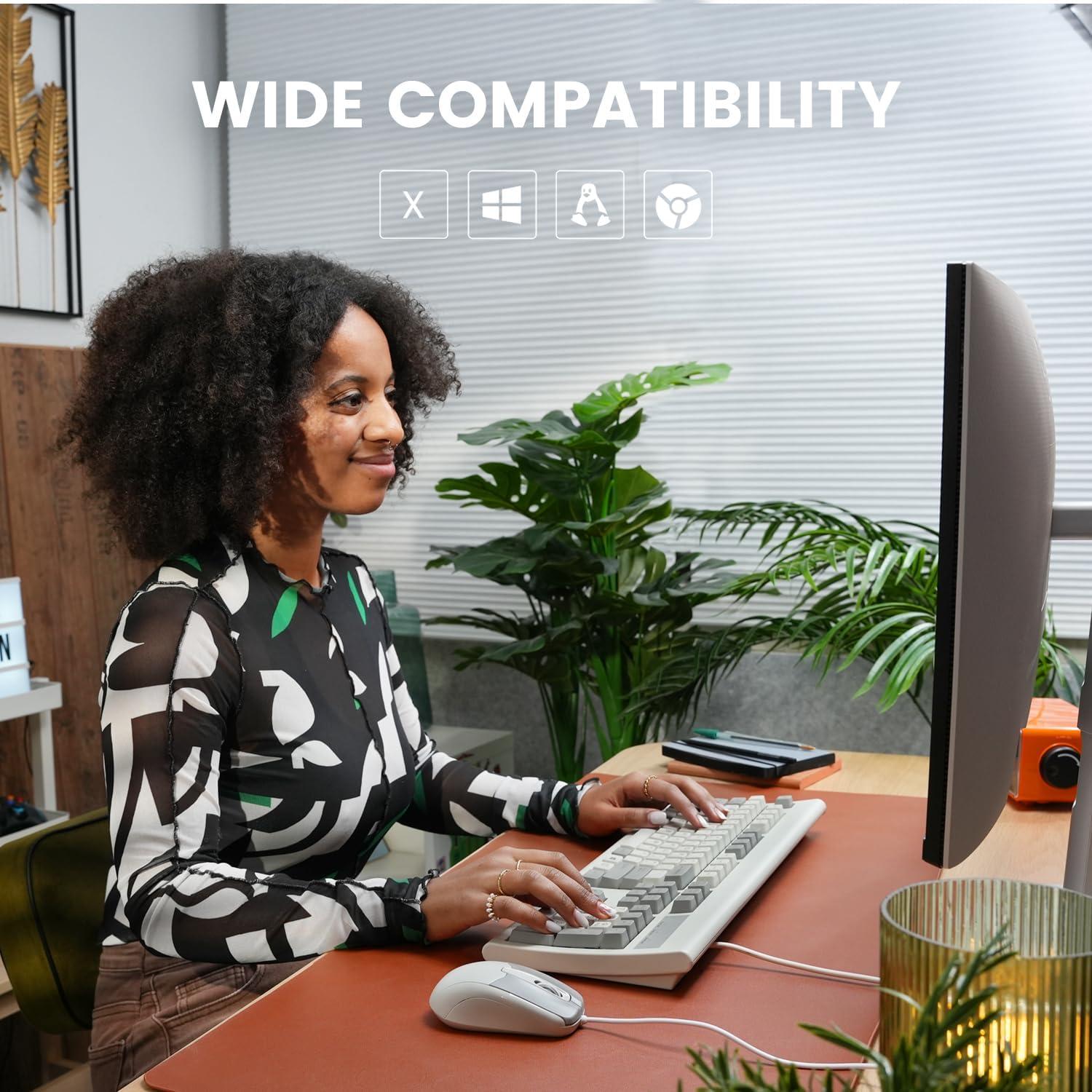 Ratón USB Perixx PERIMICE-209M Óptico 1000 DPI Beige 1.8m