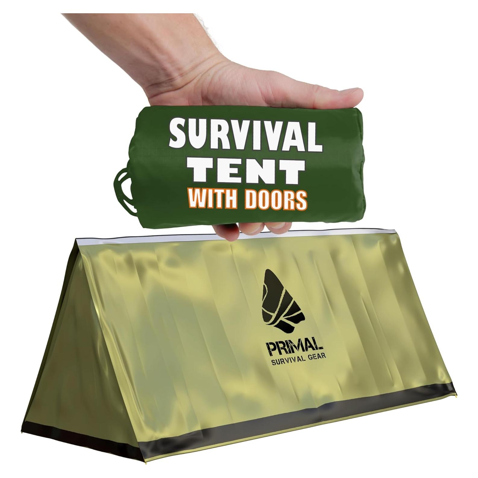 Tienda de Supervivencia Primal Gear Verde Compacta 2 Personas