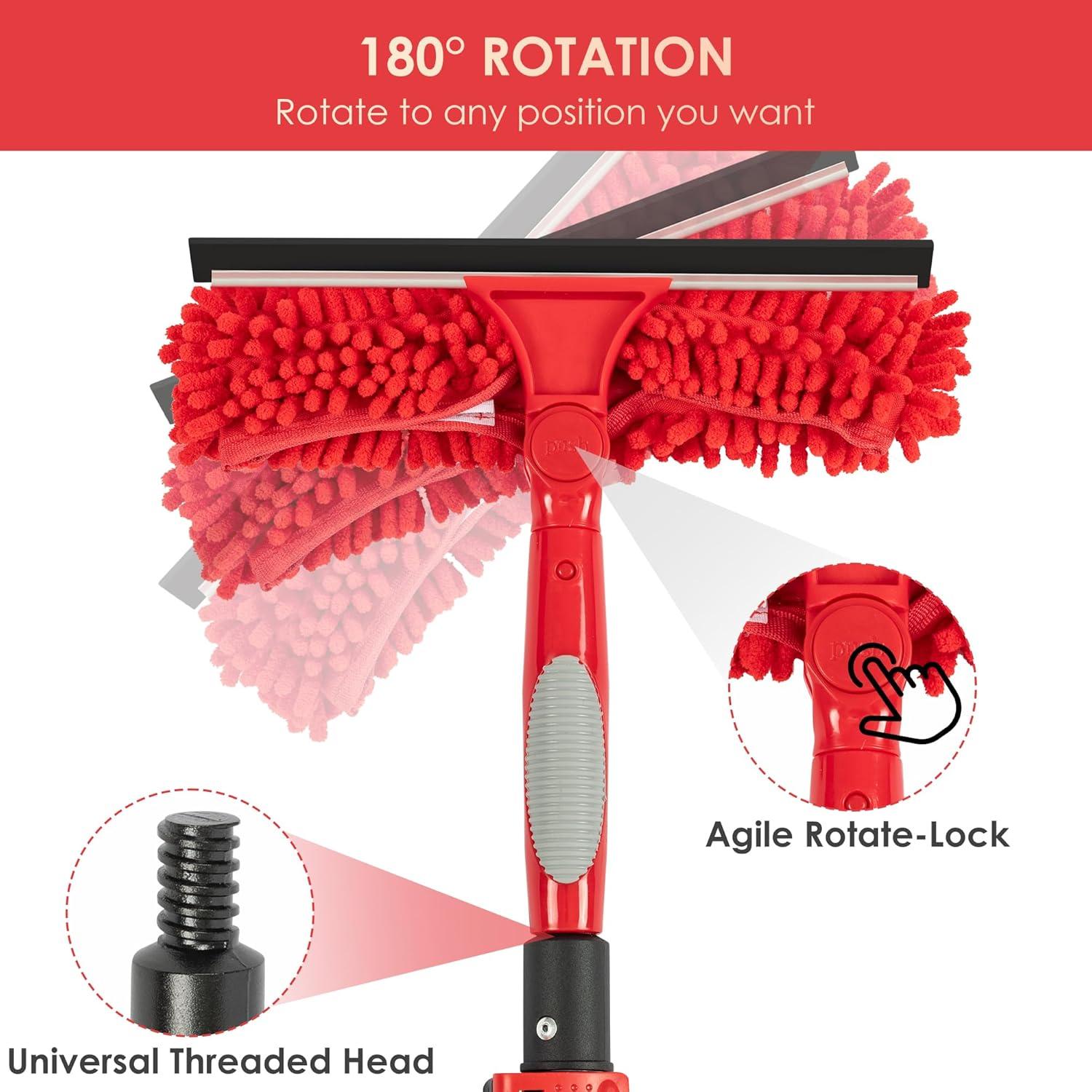 Limpiaparabrisas Telescópico 1.22m getlstub con Estropajo Chenille