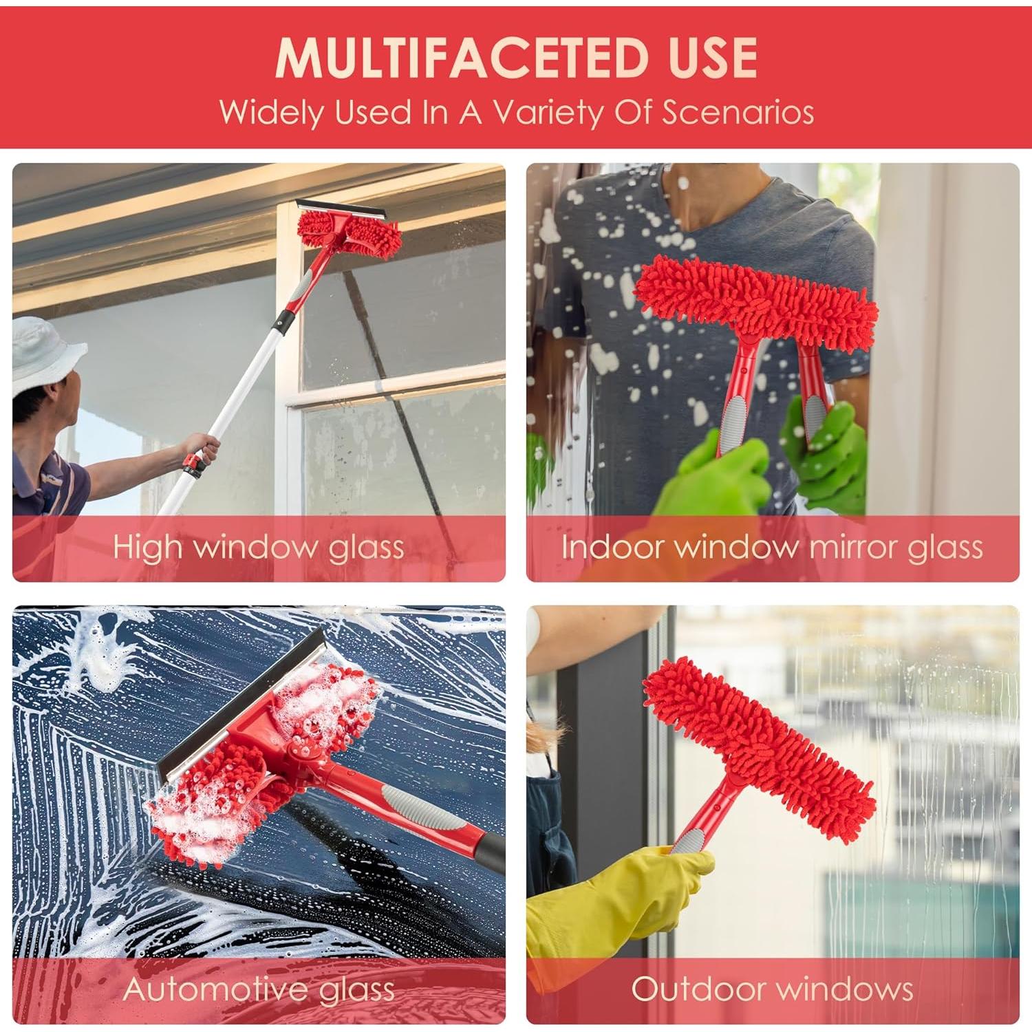 Limpiaparabrisas Telescópico 1.22m getlstub con Estropajo Chenille