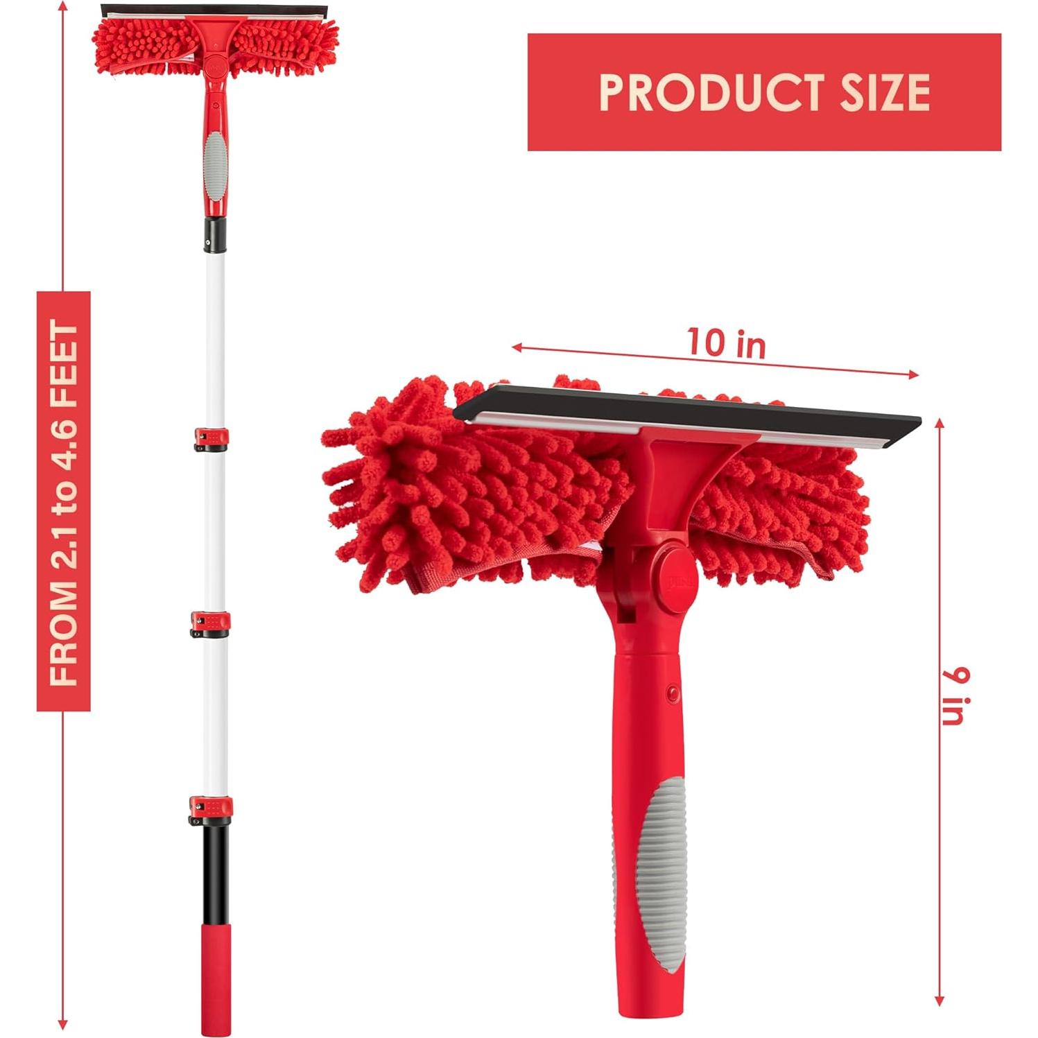 Limpiaparabrisas Telescópico 1.22m getlstub con Estropajo Chenille