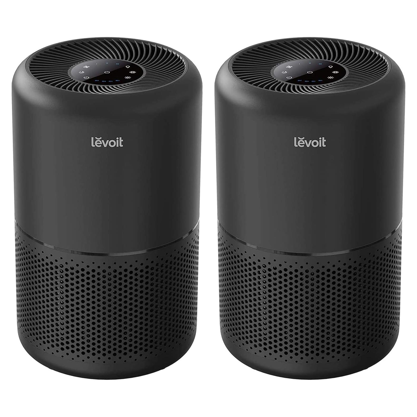 Purificador de Aire LEVOIT Core 300-P HEPA 56W Negro Paquete de 2