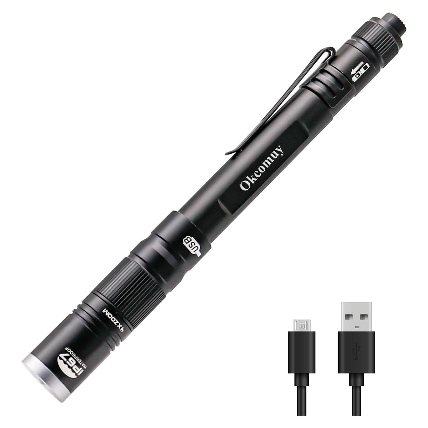 Linterna Recargable IP67 YONGYI con 4 Zooms y 300 Lúmenes