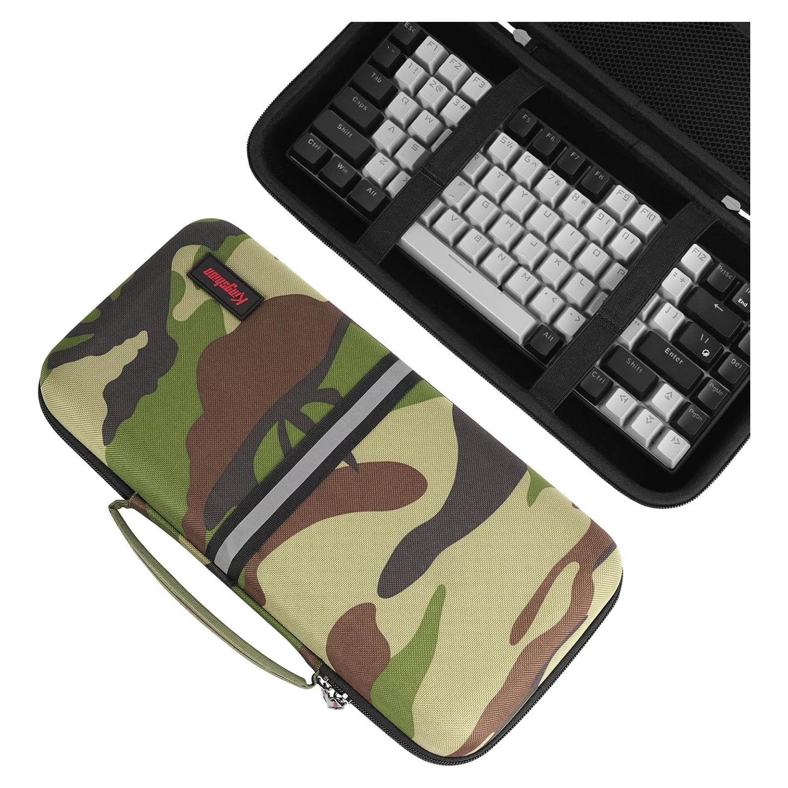 Funda de Viaje Dura Kingshion para Teclado 84 Teclas Camuflaje