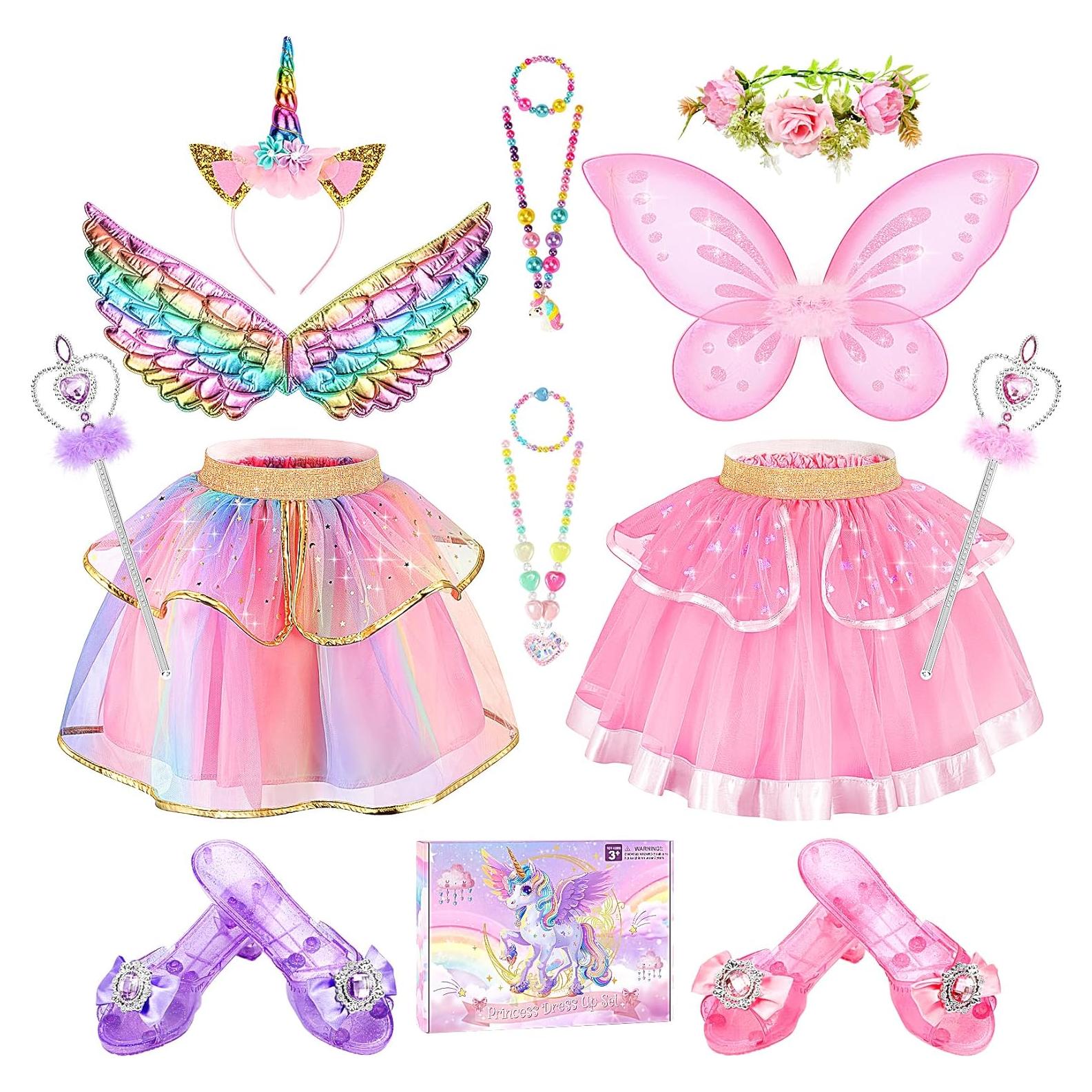 Disfraz de Princesa Unicornio CHILLIFE para Niñas 4-6 Años