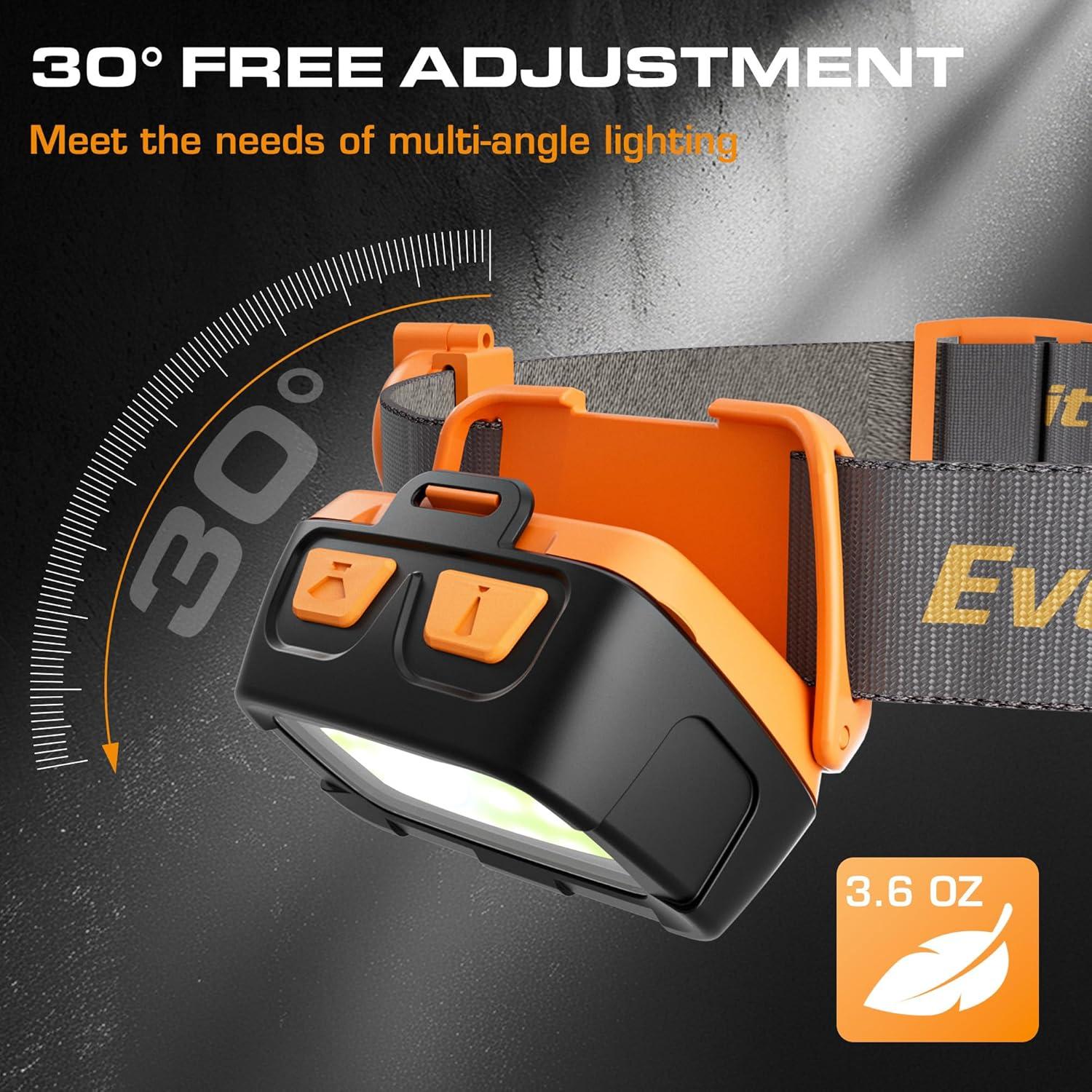 Linterna Frontal EverBrite 300 Lúmenes con Luz Roja/Verde