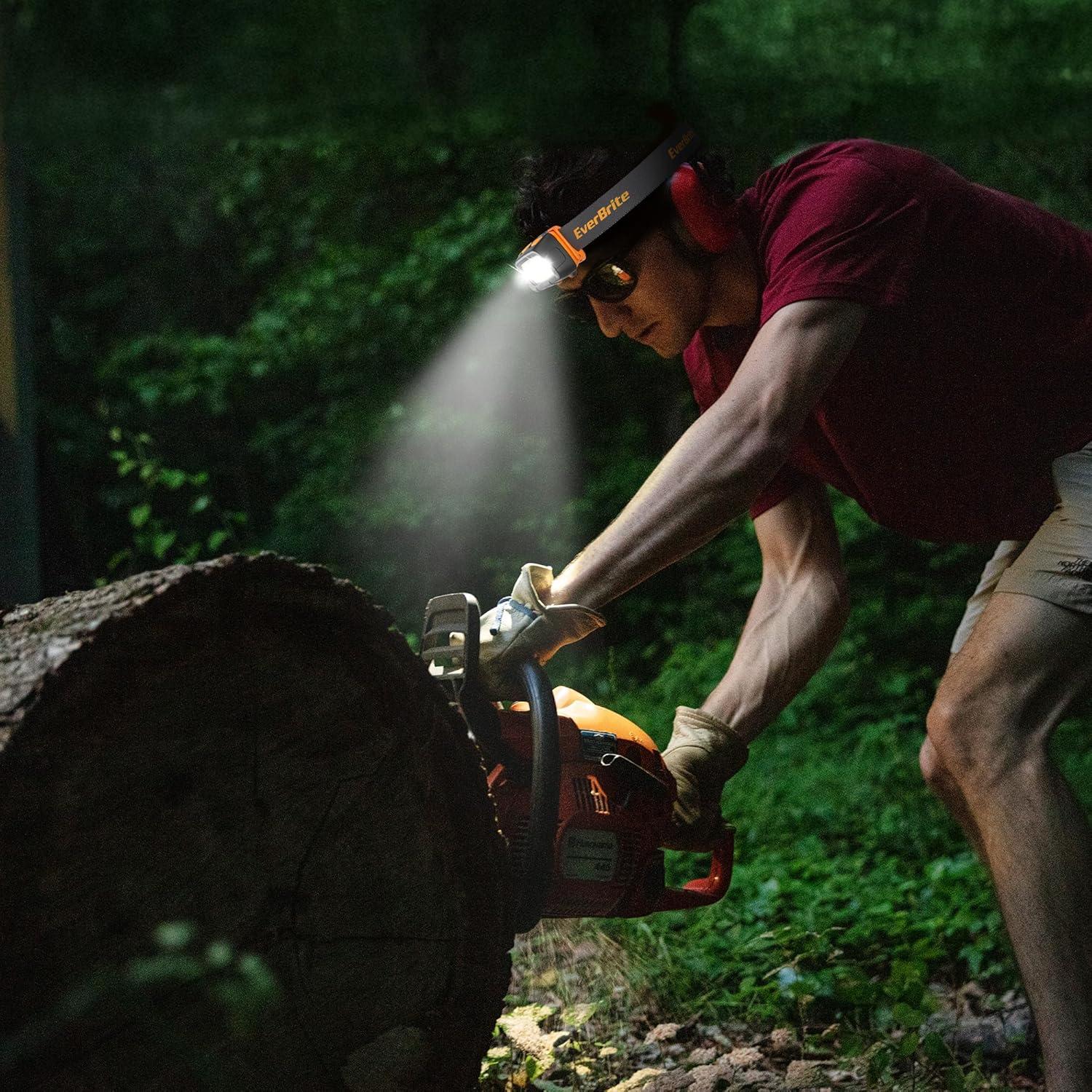 Linterna Frontal EverBrite 300 Lúmenes con Luz Roja/Verde