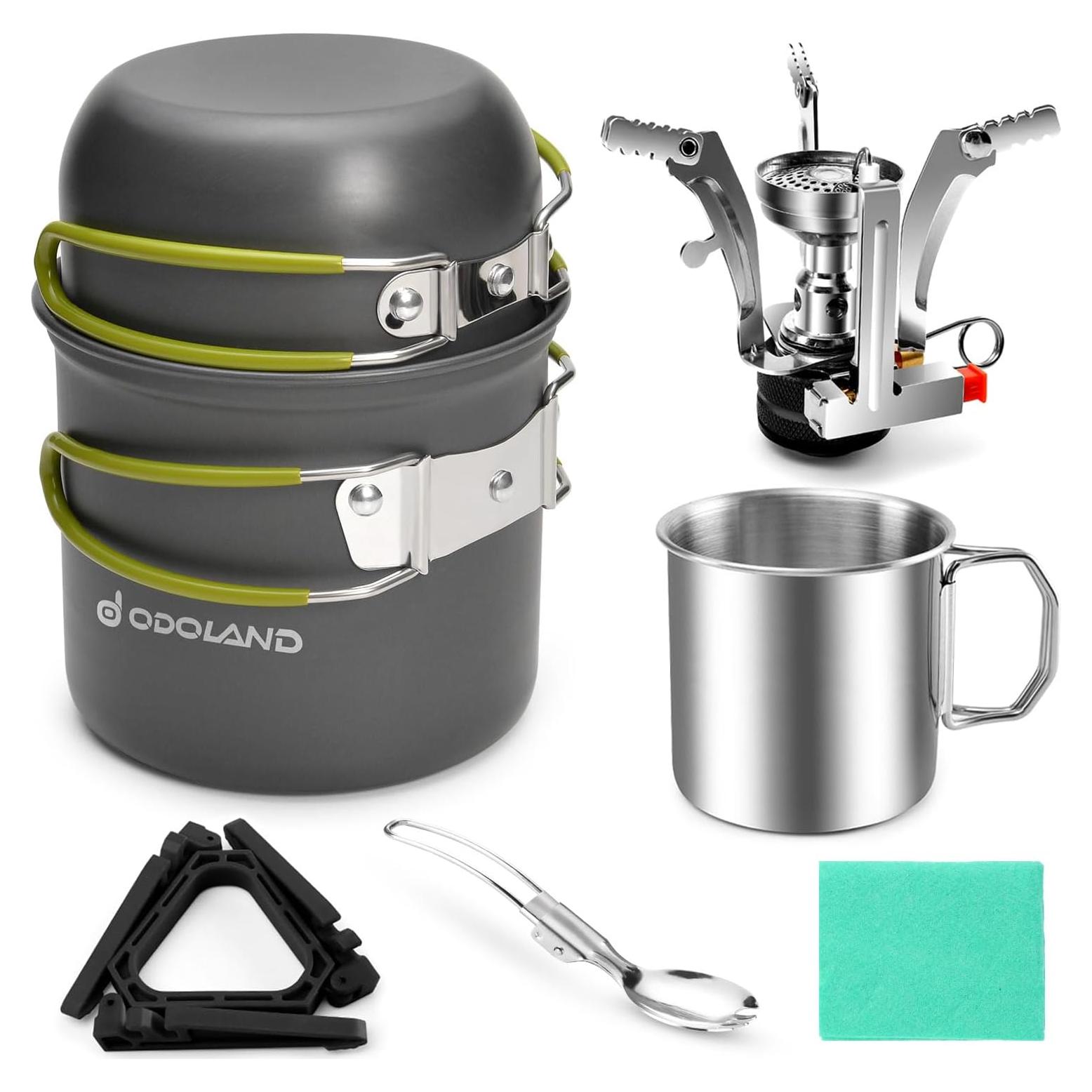 Kit de Utensilios de Cocina para Camping Odoland 8 Piezas