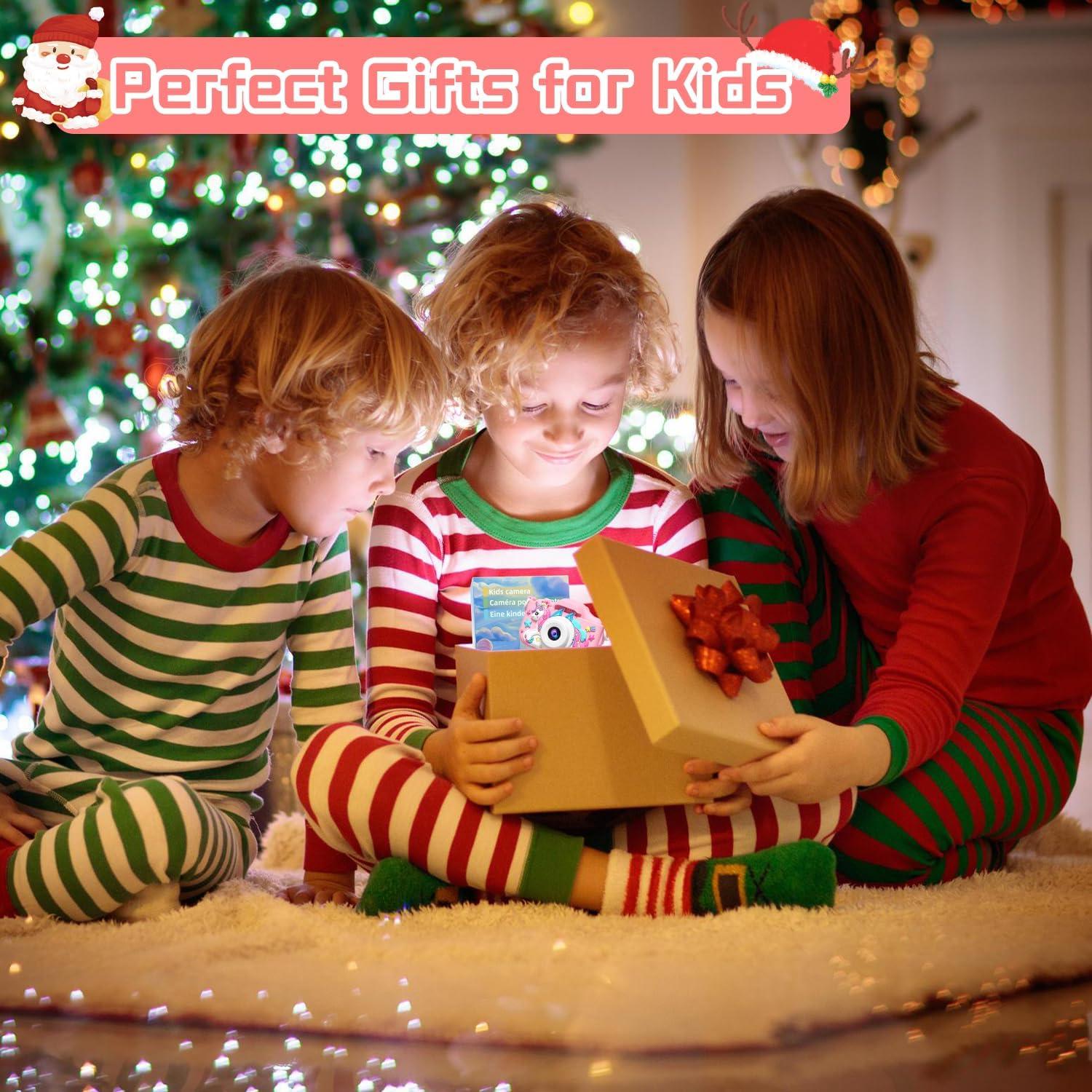 Cámara Digital para Niños Anesky B02 Rosa 1080P HD 32GB