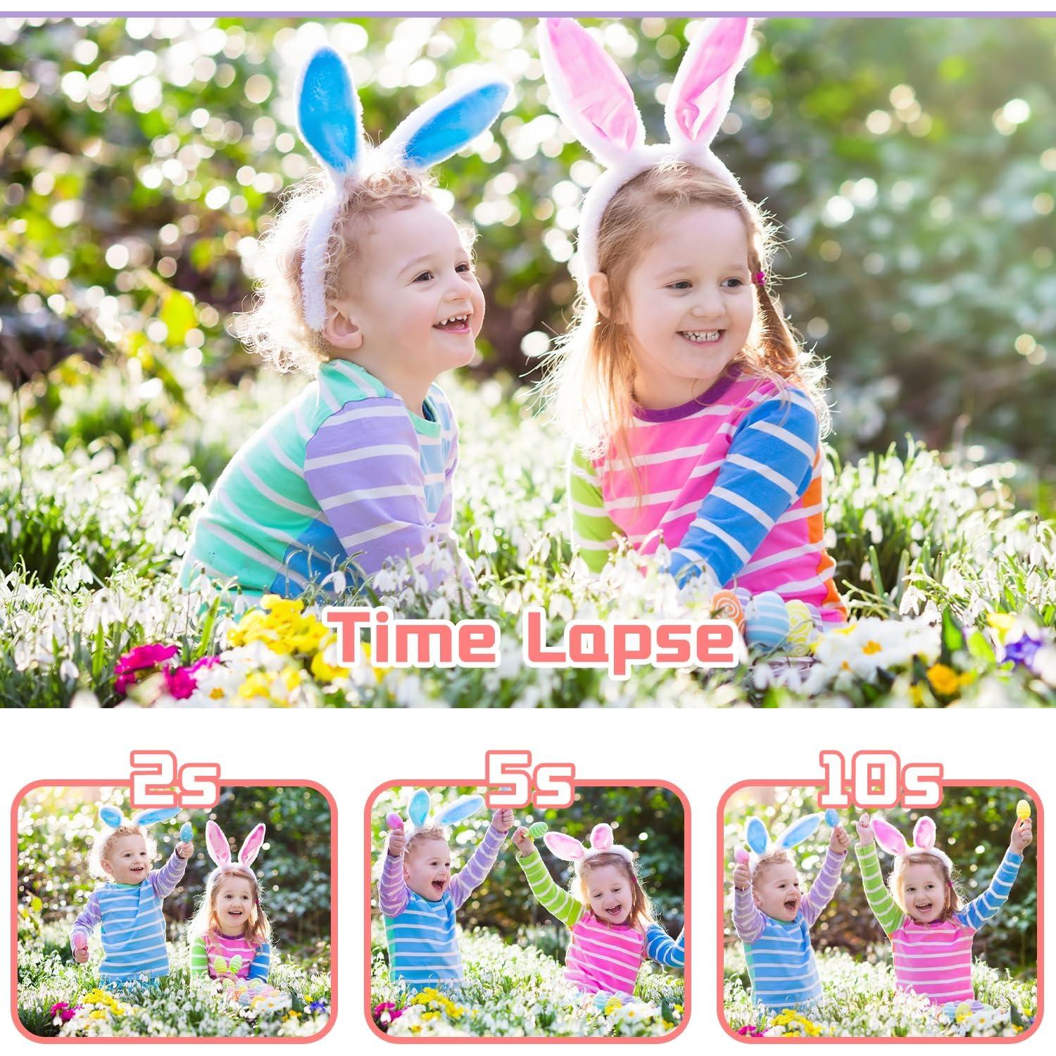 Cámara Digital para Niños Anesky B02 Rosa 1080P HD 32GB