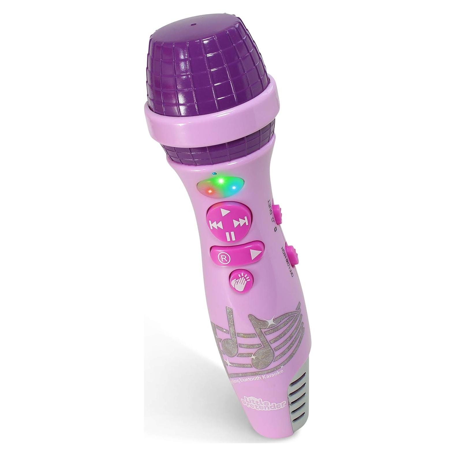 Micrófono Karaoke Bluetooth para Niños LP-2508 - Rosa y Morado