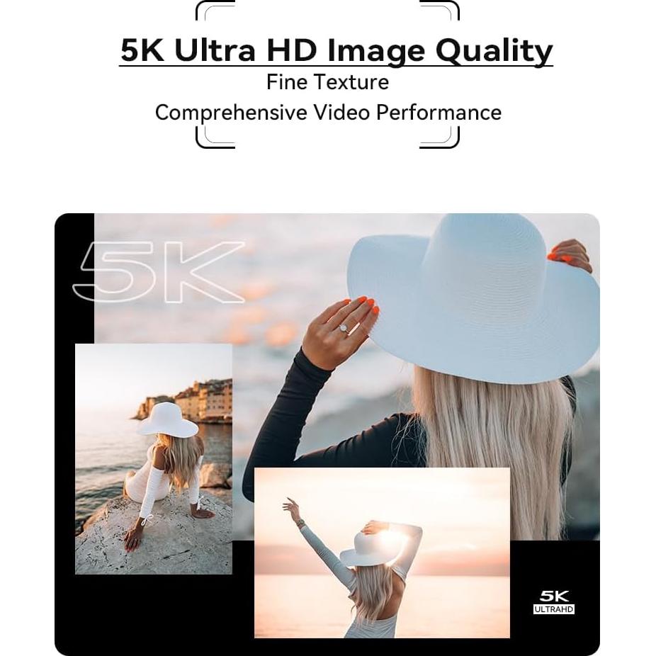 Cámara Digital ORDRO G730 5K 64MP Pantalla Plegable 12X