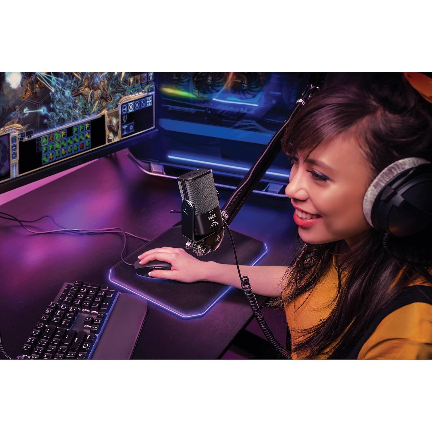 Micrófono USB Rode NT-USB Mini + Brazo StreamEye BOOMARM1