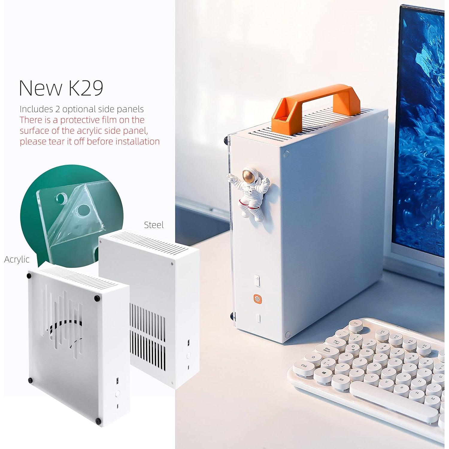 Caja Mini ITX SGPC K29 Naranja 4L Compacta 22.6x7.6x24.9cm