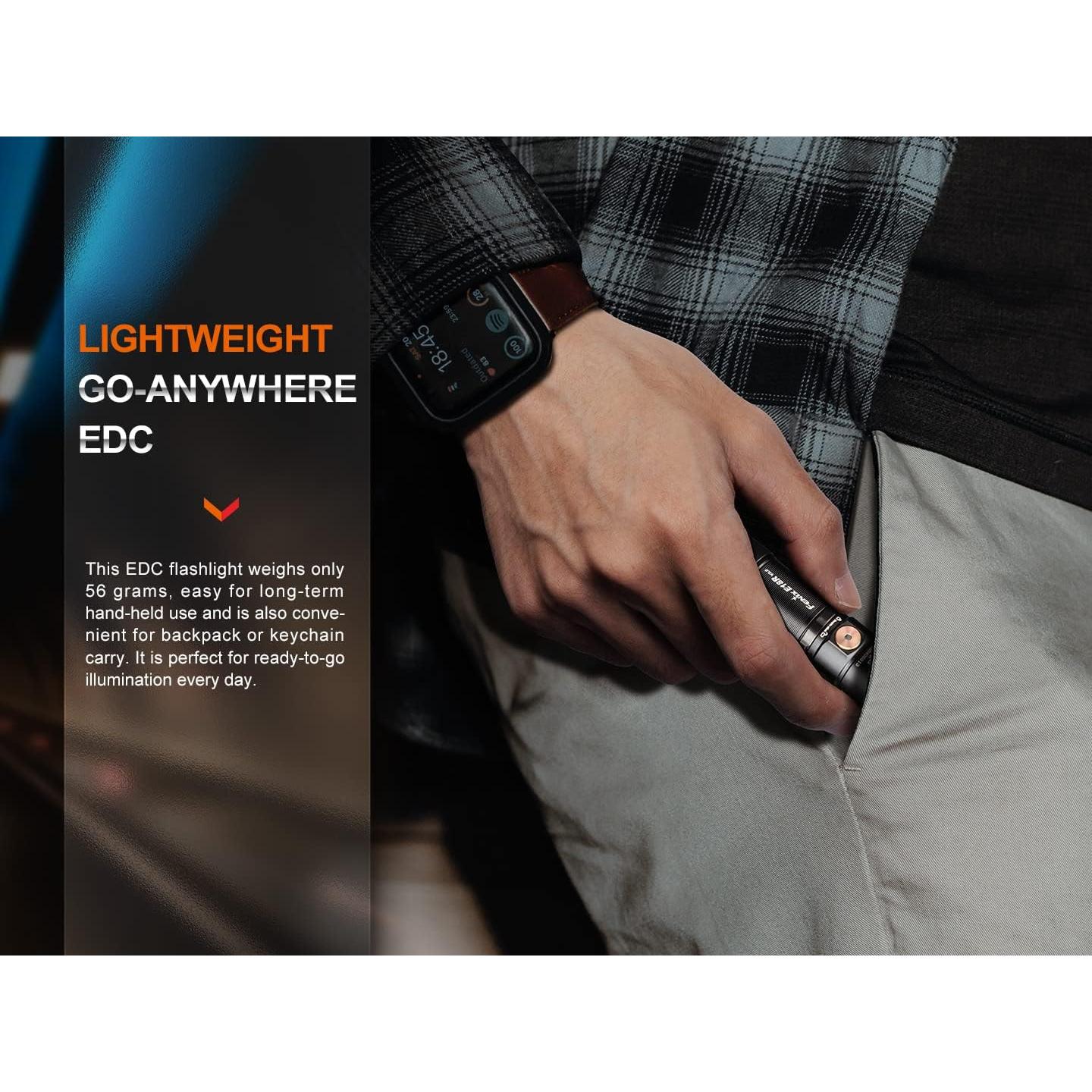 Linterna EDC Fenix E18R V2.0 1200 Lúmenes Recargable USB-C