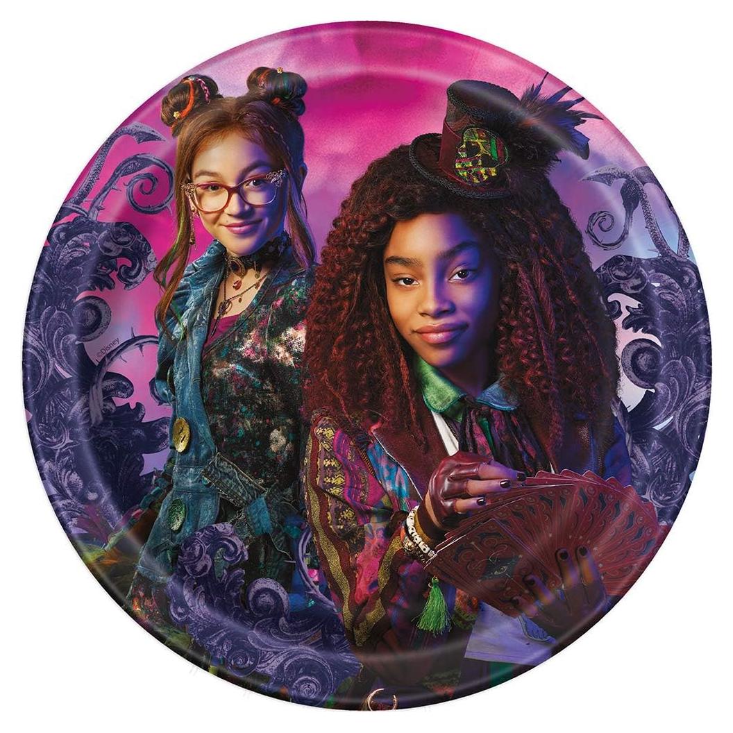 Platos de Postre Redondos Disney Descendants 3 - 8 Pcs 18 cm