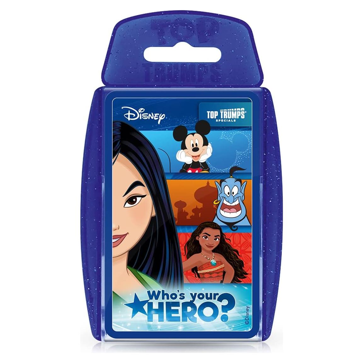 Juego de cartas Disney Top Trumps - Héroes, 33 cartas, 6+ años