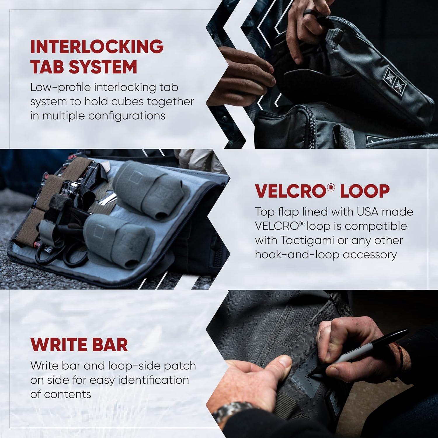 Vertx VTAC Stackable Storage Cube, Car Tactical Gear Carry Bag Organizer, Ammo, Mag, EDC Storage Travel Carrying Containers