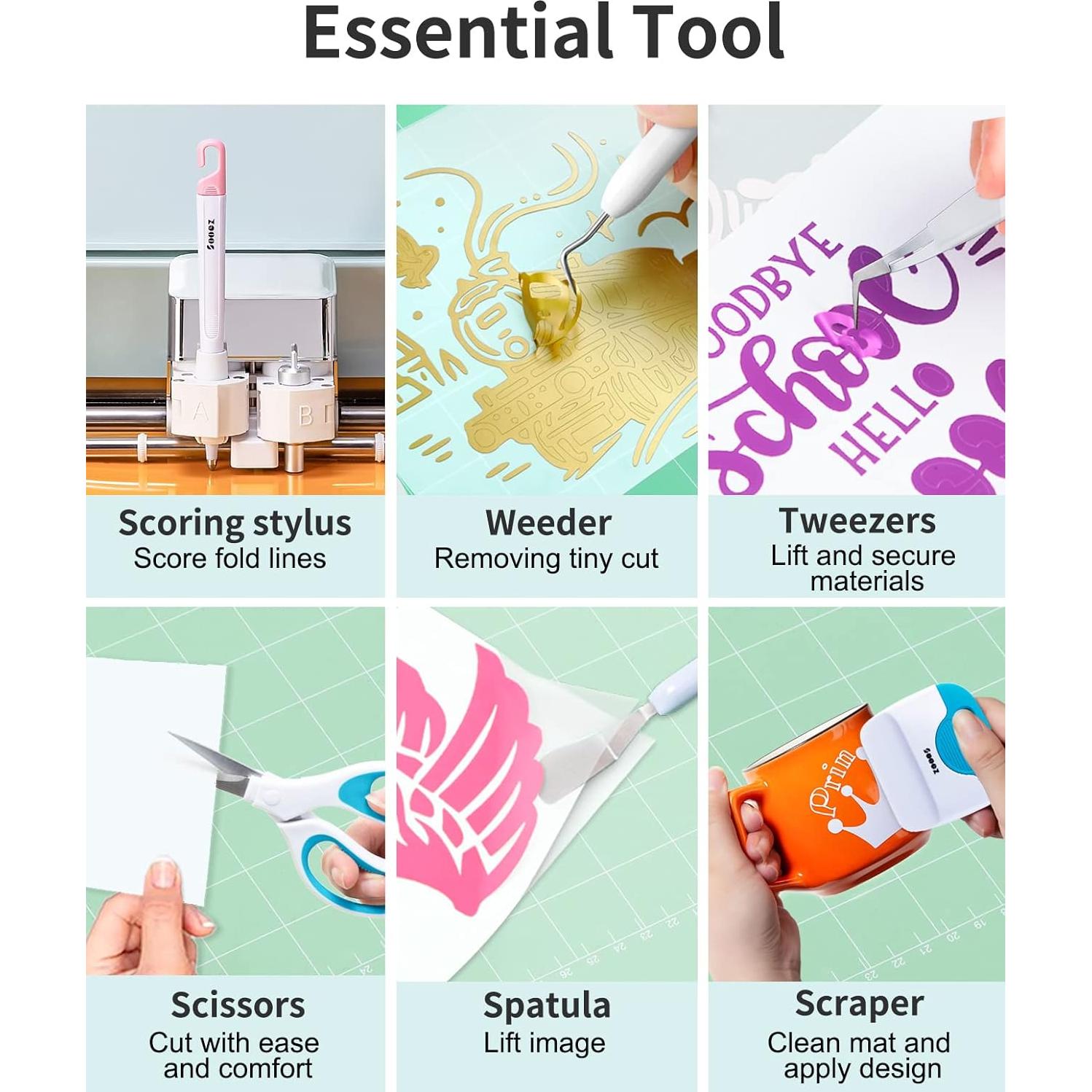 Kit de Herramientas de Desmalezado Sooez para Cricut - 6 Piezas